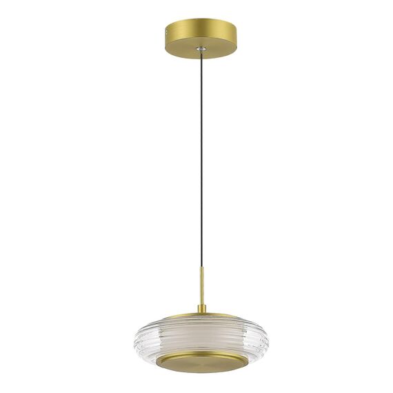 ST LUCE SL6239.203.01 Светильник подвесной ST-Luce золото/прозрачный LED 1*7W 3000K, изображение 2