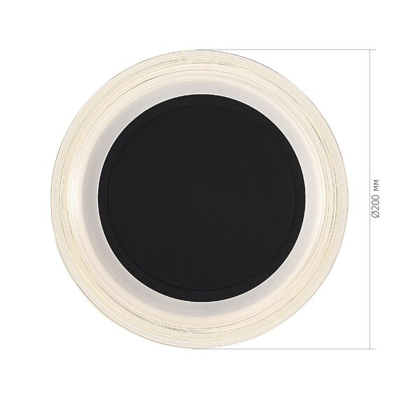 ST LUCE SL6239.401.03 Светильник настенный ST-Luce черный/прозрачный LED 1*7W 3000K, изображение 5