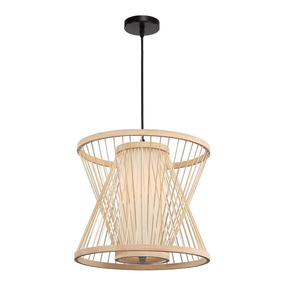 ST LUCE SL6241.503.01 Светильник подвесной ST-Luce Древесный/Белый E27 1*40W, изображение 3