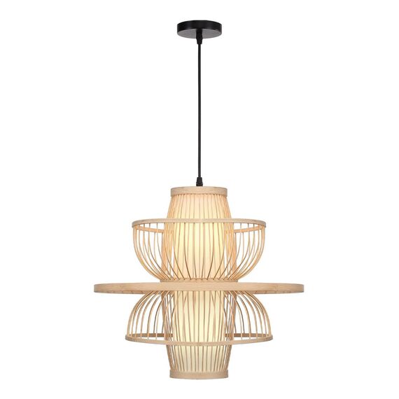 ST LUCE SL6241.513.01 Светильник подвесной ST-Luce Древесный/Белый E27 1*40W