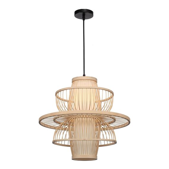 ST LUCE SL6241.513.01 Светильник подвесной ST-Luce Древесный/Белый E27 1*40W, изображение 3