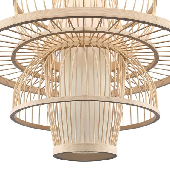 ST LUCE SL6241.513.01 Светильник подвесной ST-Luce Древесный/Белый E27 1*40W, изображение 4