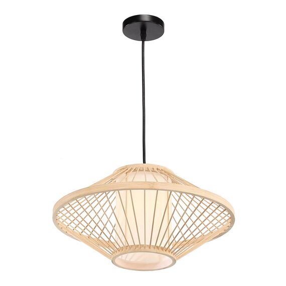 ST LUCE SL6241.533.01 Светильник подвесной ST-Luce Древесный/Белый E27 1*40W, изображение 3