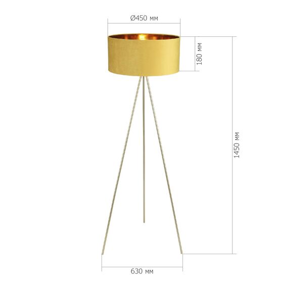 ST LUCE SL6242.205.01 Светильник напольный ST-Luce Золотистый/Желтый E27 1*40W, изображение 6