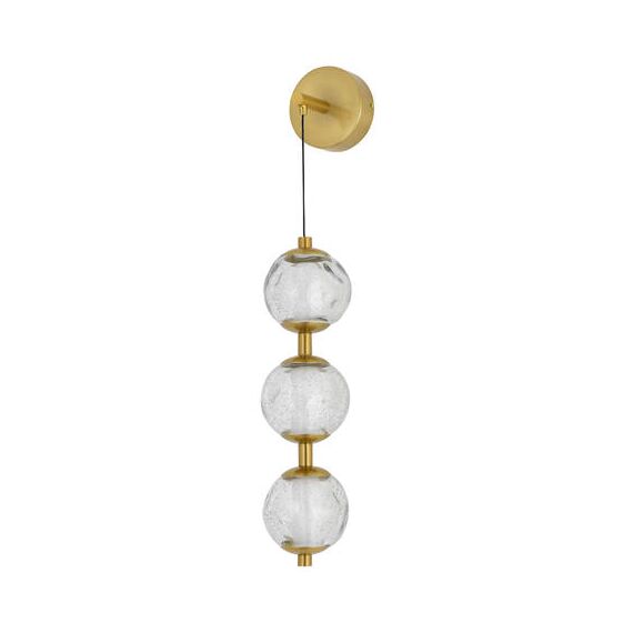 ST LUCE SL6520.301.01 Светильник настенный ST-Luce латунь/прозрачный с пузырьками воздуха LED 1*15W 4000K