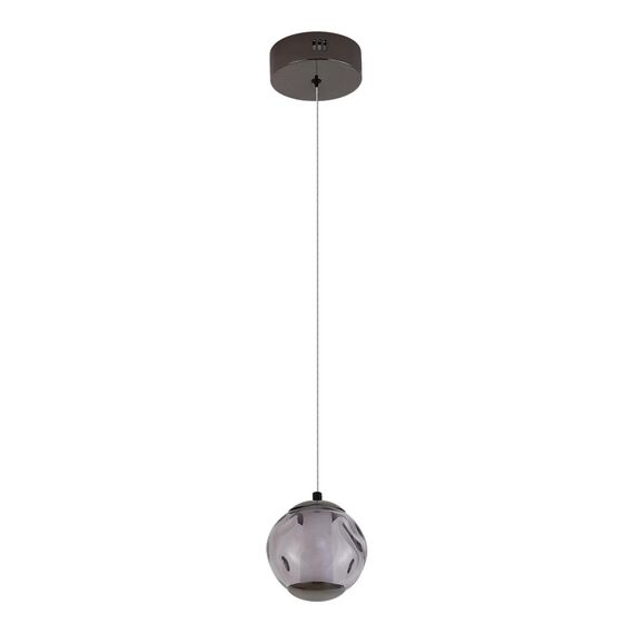ST LUCE SL6520.403.01 Светильник подвесной ST-Luce черный жемчуг/прозрачно-дымчатый LED 1*5W 4000K, изображение 2