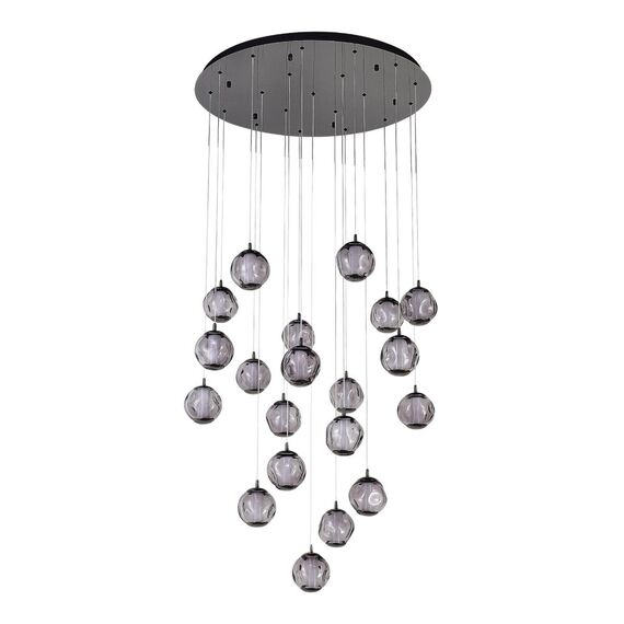 ST LUCE SL6520.403.20 Светильник подвесной ST-Luce черный жемчуг/прозрачно-дымчатый LED 1*100W 4000K, изображение 2