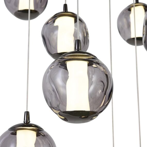 ST LUCE SL6520.403.20 Светильник подвесной ST-Luce черный жемчуг/прозрачно-дымчатый LED 1*100W 4000K, изображение 4