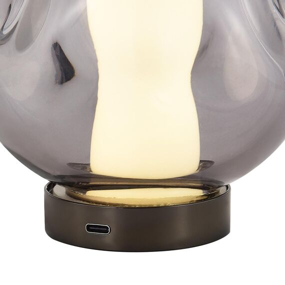 ST LUCE SL6520.404.01 Прикроватная лампа ST-Luce черный жемчуг/прозрачно-дымчатый LED 1*5W 4000K, изображение 5