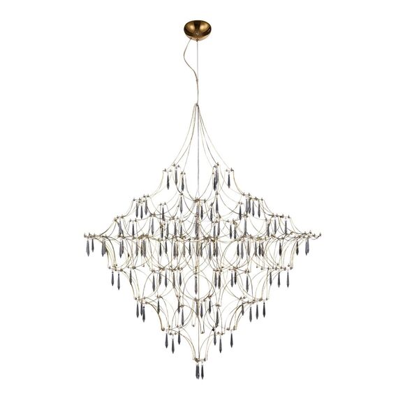ST LUCE SL6601.203.114 Светильник подвесной ST-Luce Золотистый/Прозрачный LED 114*0,5W 3000K