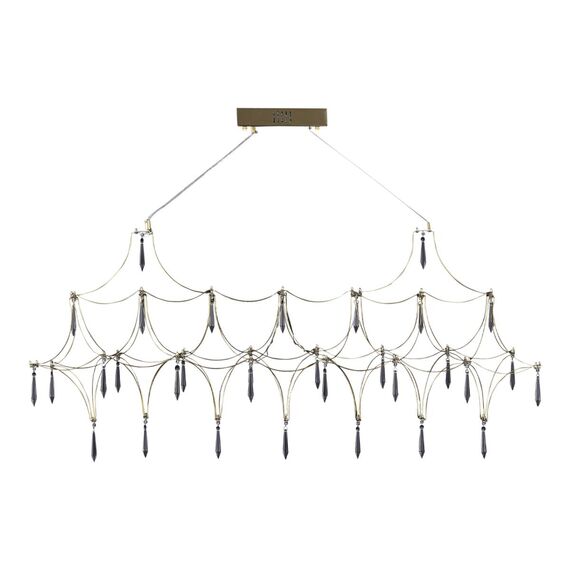 ST LUCE SL6603.203.17 Светильник подвесной ST-Luce Золотистый/Прозрачный LED 1*17W 4000K