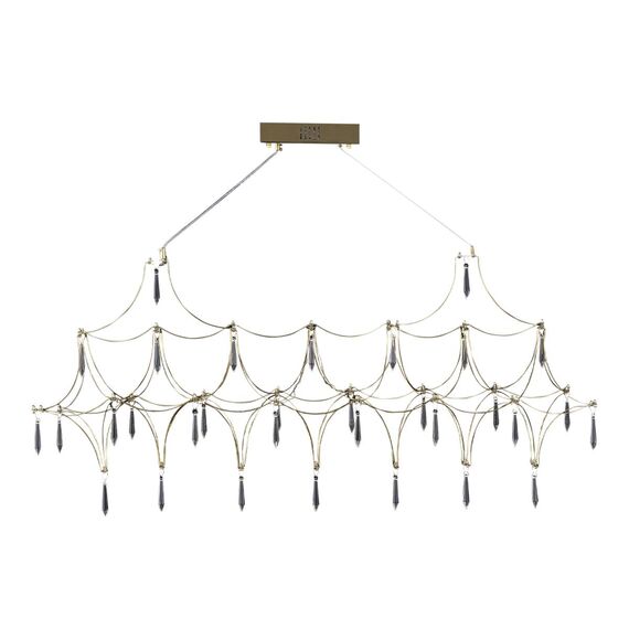 ST LUCE SL6603.203.17 Светильник подвесной ST-Luce Золотистый/Прозрачный LED 1*17W 4000K, изображение 2