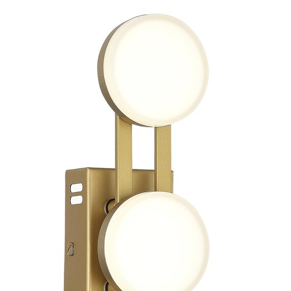 ST LUCE SL6610.201.03 Светильник настенный ST-Luce золотистый/белый LED 1*6W 4000K, изображение 4