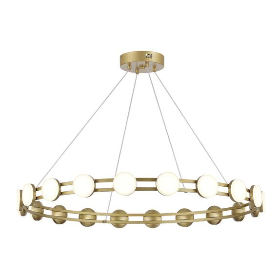 ST LUCE SL6610.203.20 Светильник подвесной ST-Luce золотистый/белый LED 1*40W 4000K