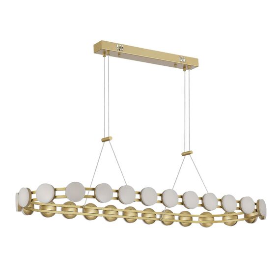 ST LUCE SL6610.203.26 Светильник подвесной ST-Luce золотистый/белый LED 1*50W 4000K, изображение 2