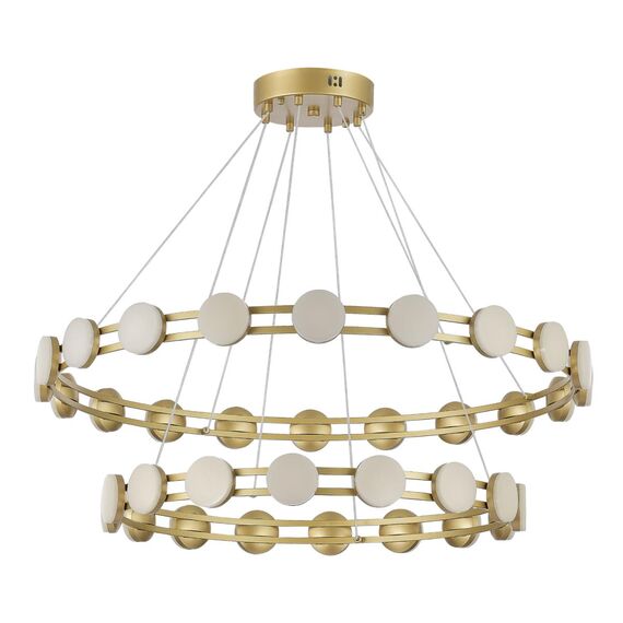 ST LUCE SL6610.203.36 Светильник подвесной ST-Luce золотистый/белый LED 1*70W 4000K, изображение 2