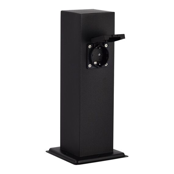 ST LUCE SL9012.405.00 Столб уличный 2 розетки ST-Luce черный - -*15W