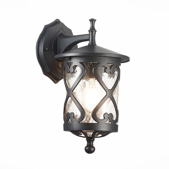 ST LUCE SL085.411.01 Светильник уличный настенный ST-Luce Черный/Черный, Прозрачный E27 1*60W LORNE