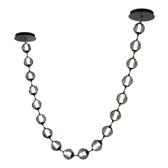 ST LUCE SL6520.403.18 Светильник подвесной ST-Luce черный жемчуг/прозрачно-дымчатый LED 1*90W 4000K