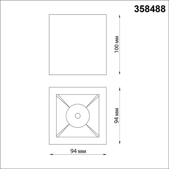 NOVOTECH 358488 OVER NT20 234 белый/золото Светильник накладной IP20 LED 4000K 10W 220V RECTE, изображение 2