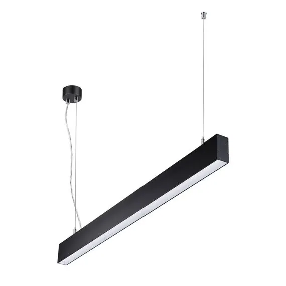 NOVOTECH 358880 OVER NT22 211 черный Светильник подвесной светодиодный (длина подвесов 1,2м) IP20 LED 4000K 30W вниз + 12W вверх 220V ITER