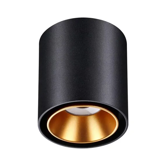 NOVOTECH 358485 OVER NT20 234 черный/золото Светильник накладной IP20 LED 10W 220V RECTE