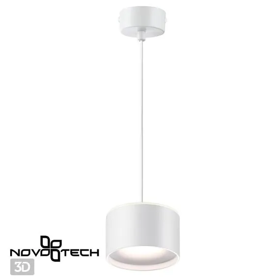 NOVOTECH 358967 OVER NT22 203 белый Светильник накладной с переключ. цв. температуры, провод 2м IP20 LED 3000К\4000К\6000К 12W вниз + 3ВW вверх 110-265V GIRO, изображение 4