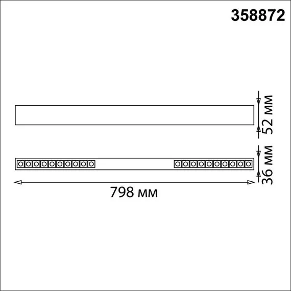 NOVOTECH 358872 OVER NT22 208 черный Светильник накладной/подвесной светодиодный (длина подвесов 1,2м) IP20 LED 4000K 30W 220V ITER, изображение 2