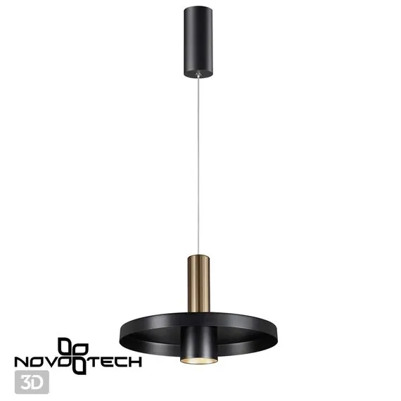 NOVOTECH 358984 OVER NT22 198 бронза светлая/черный Светильник светодиодный накладной, провод 2м IP20 LED 4000K 15W 220V ALBA, изображение 5