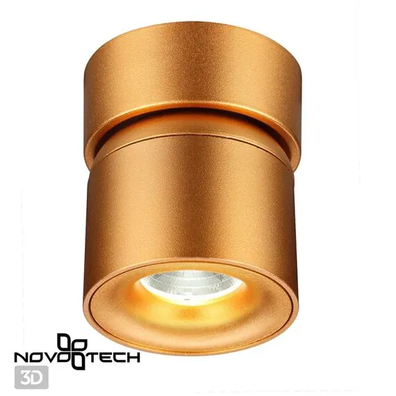 NOVOTECH 358810 OVER NT21 218 матовое золото Светильник накладной светодиодный IP20 LED 10W 850Лм 4000K 220V GESSO, изображение 6