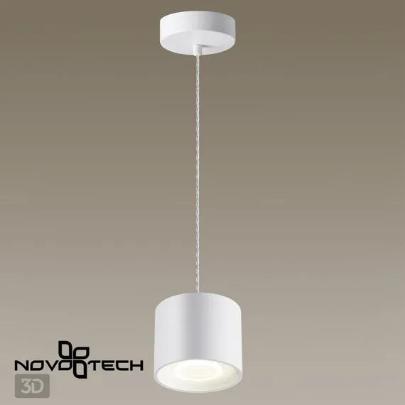 NOVOTECH 358793 OVER NT21 217 белый Светильник накладной светодиодный, длина провода 2м IP20 LED 15W 4000K 1600Лм 110-265V BIND, изображение 6