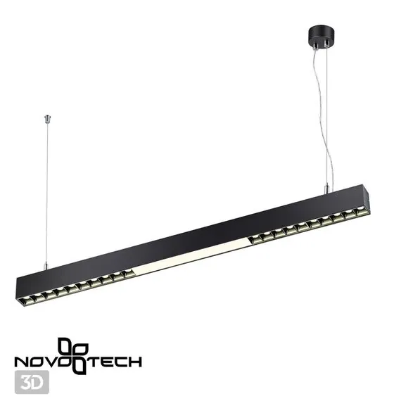 NOVOTECH 358872 OVER NT22 208 черный Светильник накладной/подвесной светодиодный (длина подвесов 1,2м) IP20 LED 4000K 30W 220V ITER, изображение 4