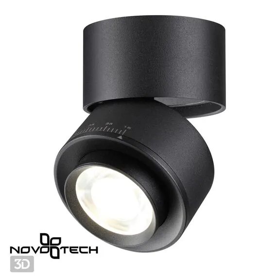NOVOTECH 358946 OVER NT22 200 черный Светильник накладной светодиодный IP20 LED 4000К 18W 220V EDDY, изображение 8