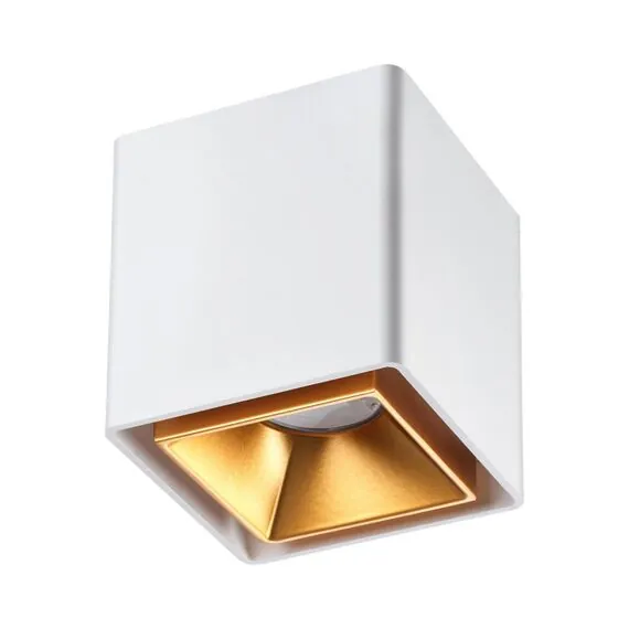 NOVOTECH 358488 OVER NT20 234 белый/золото Светильник накладной IP20 LED 4000K 10W 220V RECTE