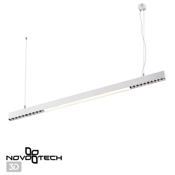 NOVOTECH 358869 OVER NT22 208 белый Светильник накладной/подвесной светодиодный (длина подвесов 1,2м) IP20 LED 4000K 40W 220V ITER, изображение 4