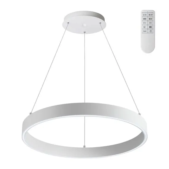 NOVOTECH 358960 OVER NT22 169 белый Светильник подвесной диммируемый, в комплекте пульт ДУ (2.4G) IP20 LED 3000К~6000К 50W 220V ITER