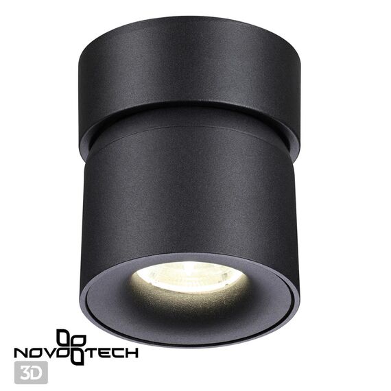 NOVOTECH 358809 OVER NT21 218 черный Светильник накладной светодиодный IP20 LED 10W 850Лм 4000K 220V GESSO, изображение 7