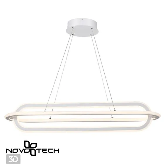 NOVOTECH 359172 OVER NT23 159 белый Светильник подвесной диммируемый, в комплекте пульт ДУ IP20 LED 4000К 116W 220V ONDO, изображение 5