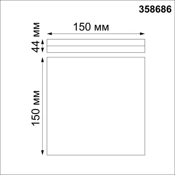 NOVOTECH 358686 OVER NT21 333 белый Светильник накладной влагозащищенный IP54 LED 4000K 10W 100-240V PANDORA, изображение 2