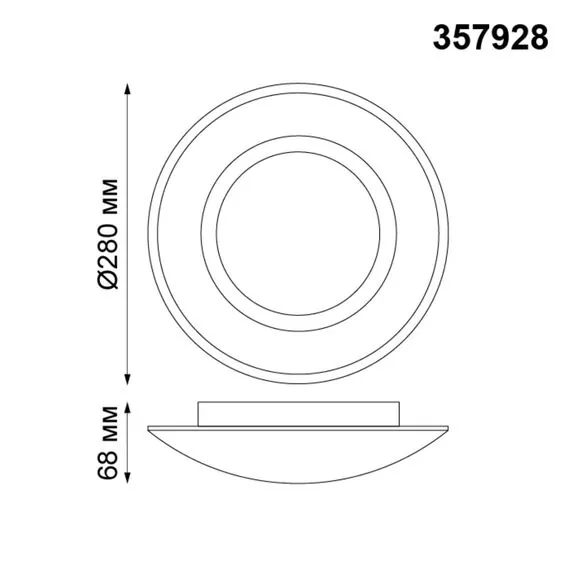 NOVOTECH 357928 OVER NT19 133 белый Накладной светильник IP20 LED 3000К 7W 220V CAIL, изображение 2