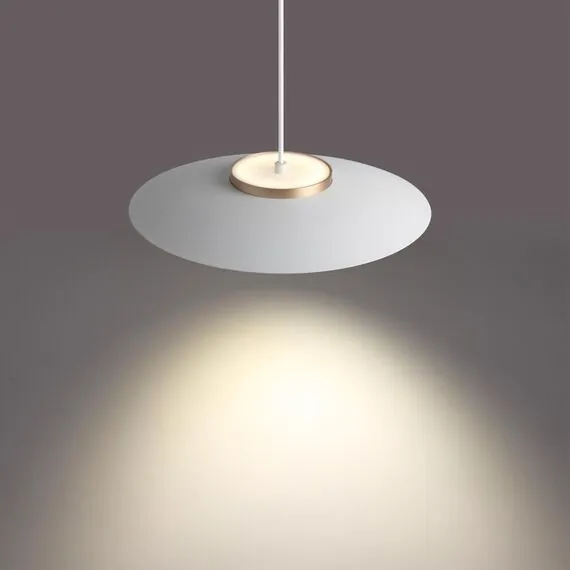 NOVOTECH 358895 OVER NT22 228 белый/золото Светильник накладной светодиодный, провод 2м IP20 LED 4000К 18W 220-240V PILZ, изображение 5