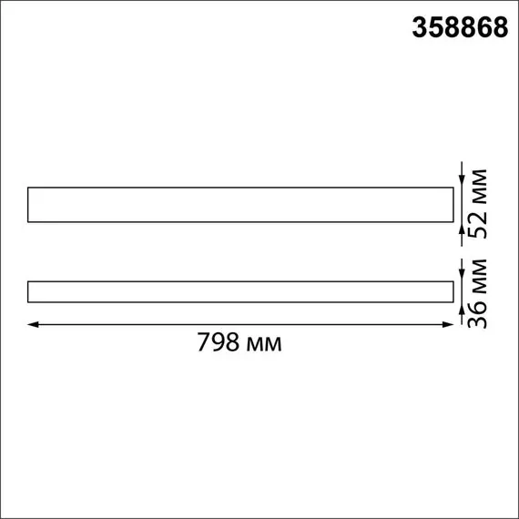 NOVOTECH 358868 OVER NT22 208 черный Светильник накладной/подвесной светодиодный (длина подвесов 1,2м) IP20 LED 4000K 30W 220V ITER, изображение 2