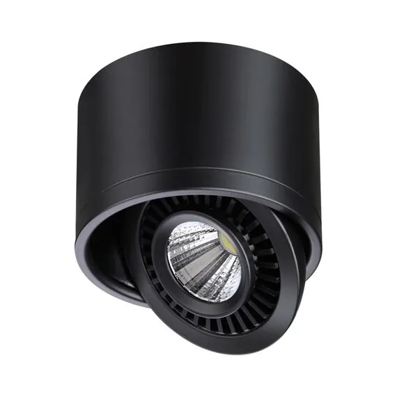 NOVOTECH 358812 OVER NT21 219 черный Светильник накладной светодиодный IP20 LED 9W 770Лм 4000K 220V GESSO