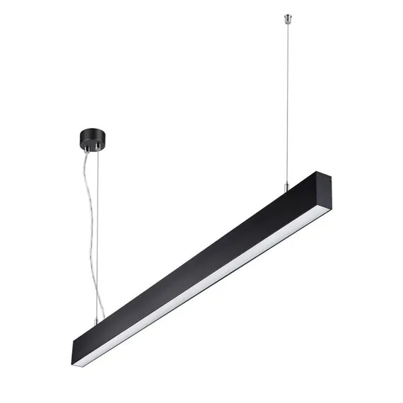 NOVOTECH 358878 OVER NT22 210 черный Светильник подвесной светодиодный (длина подвесов 1,2м) IP20 LED 4000K 40W вниз + 12W вверх 220V ITER