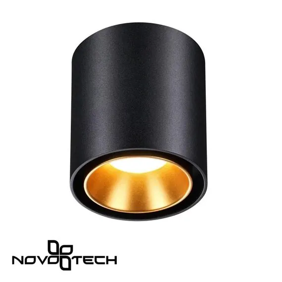 NOVOTECH 358485 OVER NT20 234 черный/золото Светильник накладной IP20 LED 10W 220V RECTE, изображение 4
