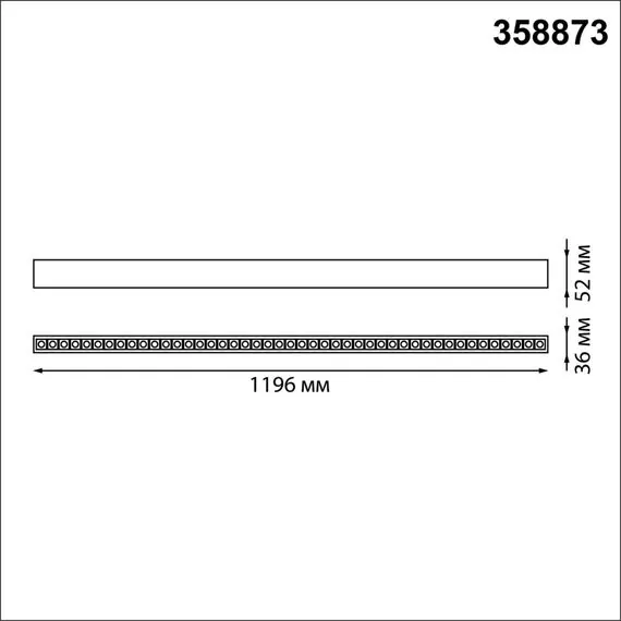 NOVOTECH 358873 OVER NT22 209 белый Светильник накладной/подвесной светодиодный (длина подвесов 1,2м) IP20 LED 4000K 40W 220V ITER, изображение 2