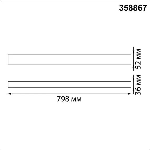 NOVOTECH 358867 OVER NT22 208 белый Светильник накладной/подвесной светодиодный (длина подвесов 1,2м) IP20 LED 4000K 30W 220V ITER, изображение 2