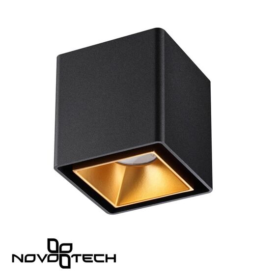 NOVOTECH 358487 OVER NT20 234 черный/золото Светильник накладной IP20 LED 4000K 10W 220V RECTE, изображение 4