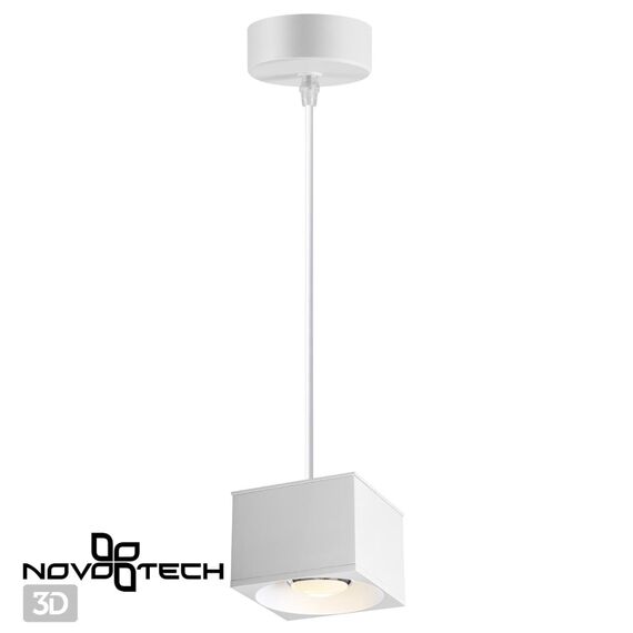 NOVOTECH 358657 OVER NT21 231 белый Светильник накладной светодиодный, провод 2м IP20 LED 4000К 12W 220V PATERA, изображение 5