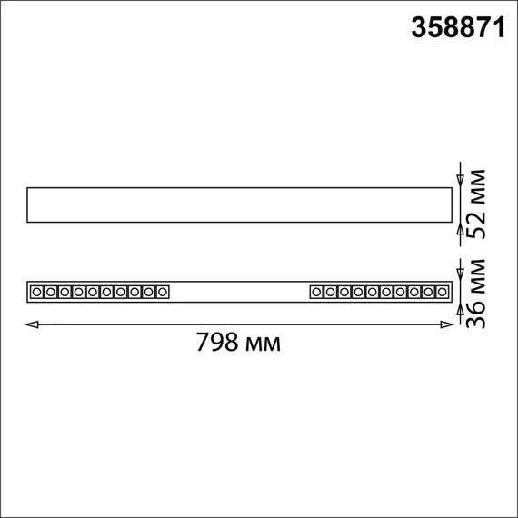 NOVOTECH 358871 OVER NT22 208 белый Светильник накладной/подвесной светодиодный (длина подвесов 1,2м) IP20 LED 4000K 30W 220V ITER, изображение 2